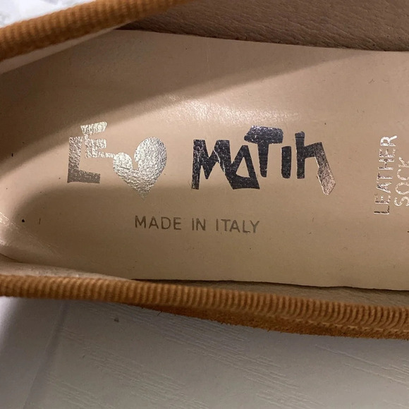 Le Matin Brown Suede Leather Preppy Almond Toe Office Slip On Flats Size 38 - Picture 11 of 11